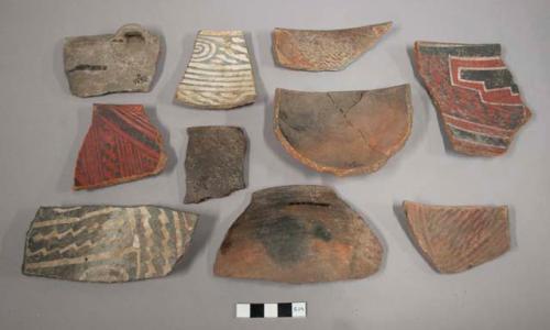 Sherds - miscellaneous ceramics, smoked red ware