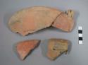 Pottery dish fragments of one of dishes possibly