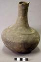 Ceramic vessel, complete, long neck
