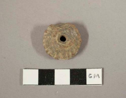 Pottery spindle whorl