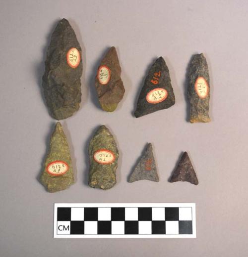 Stone arrow heads