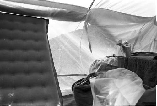 Inside of Broekhuyse and Gardner's tent on the Anelerak