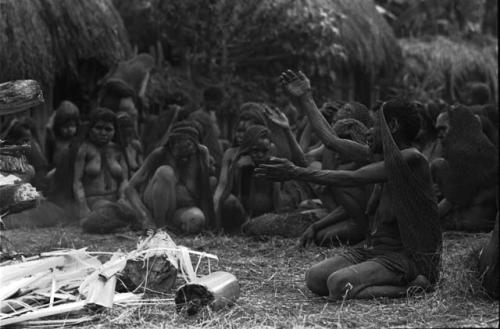 Women mourning at Yonokma's funeral