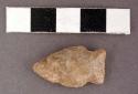 Chipped stone projectile point, side-notched bifurcate base