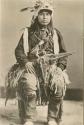 Studio portrait of young Apache man