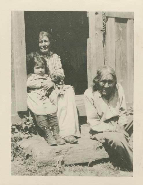 Henry Campbell, Sallie Young and child