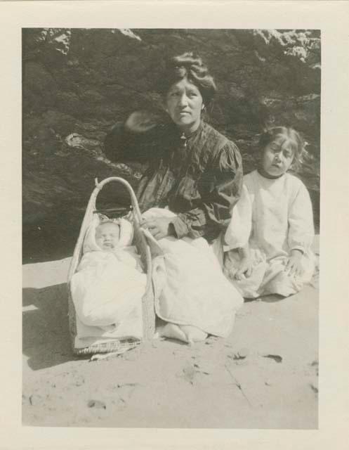 Mrs. Sam Jones and her children