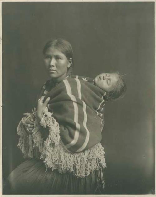 Navajo woman and her baby