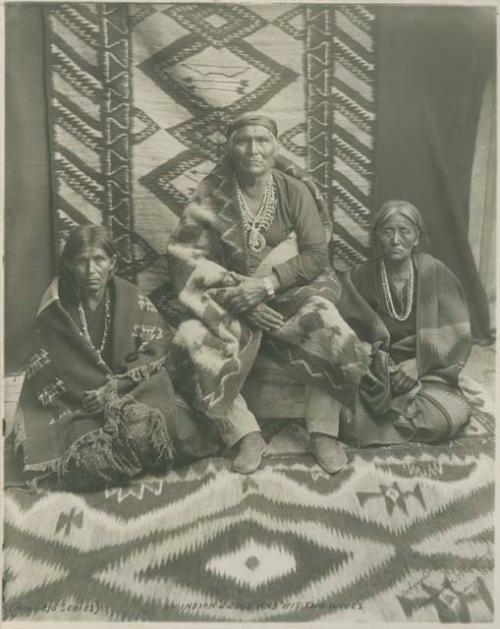 Navajo Judge with his two wives