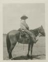 Navajo on horseback