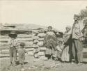 Navajo man, women and children