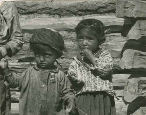 Navajo boy and girl