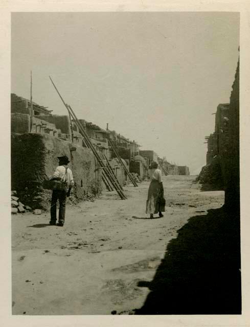 Cliff street at Acoma Pueblo