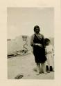 Isleta woman and child (weaver)