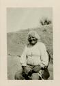 Old blind man at Isleta Pueblo