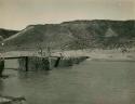 Indian built bridge across Rio Grande at San Felipe