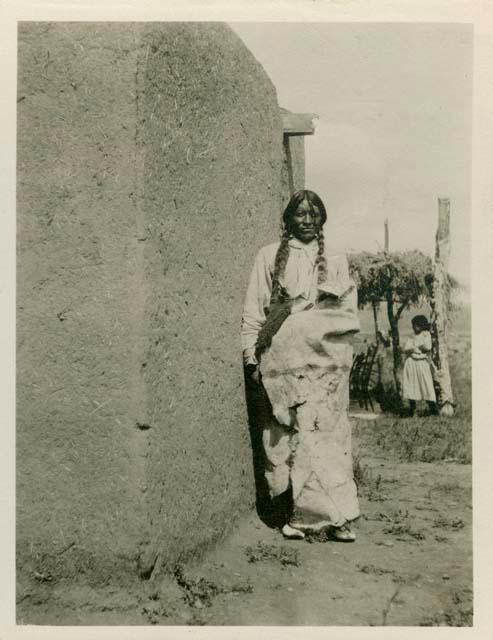 Little John Concha wearing Old Buffalo Robe