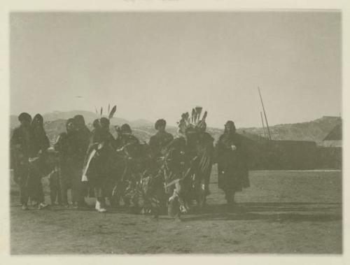 Shots in series depicting stages in the Dog Dance