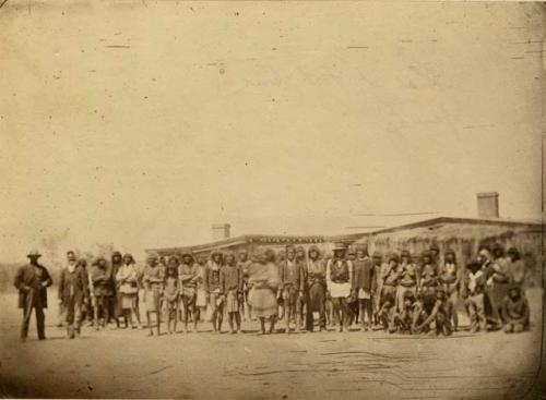 Large group portrait at Fort Yuma
