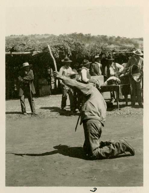 One of six photos in series of depicting Huilla dance