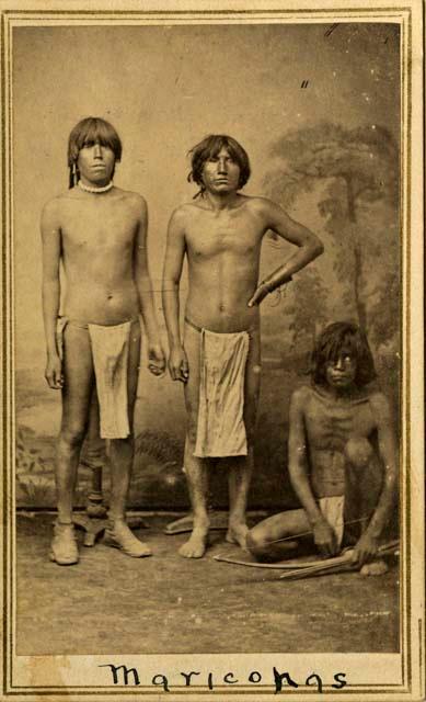 Studio portrait of three young men