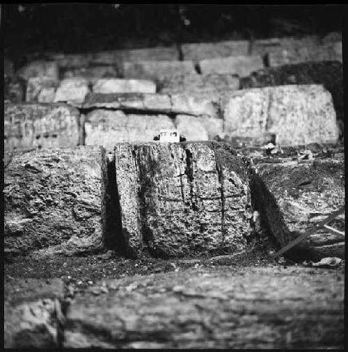 Stone from Hieroglyphic Stairway 1 of Structure 5 at Yaxchilan