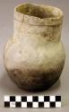 Pottery jar--banded neck