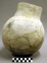 Large undecorated pottery jar