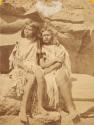 Two girls. Won si vu. Tribe of Paiutes living on Kai-bab Plateau