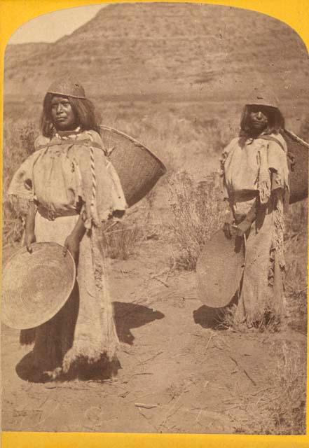 Seed gatherers. One in series of photos issued by the Department of the Interior