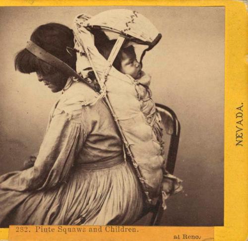 Paiute woman and baby