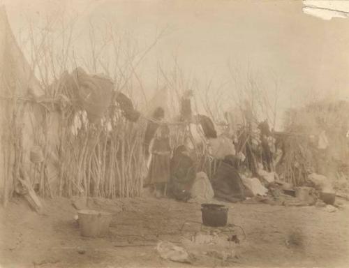 Paiutes waiting for dance