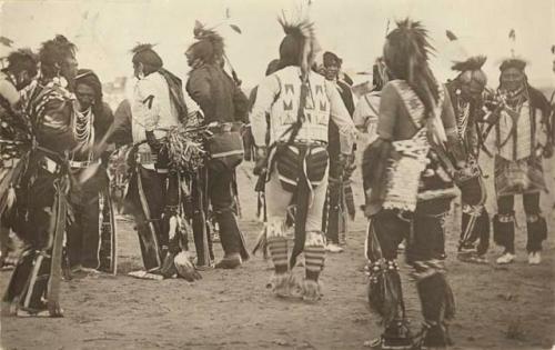 Group of men dancing