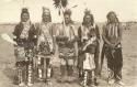 Group of five men and one boy at a Grass Dance