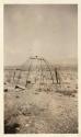 Frame of house at Pyramid Lake