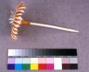 Tapa cloth flower hairpin