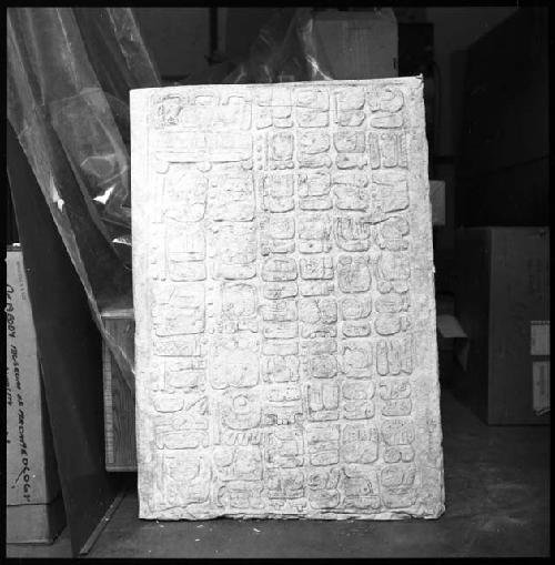 Plaster cast of lintel