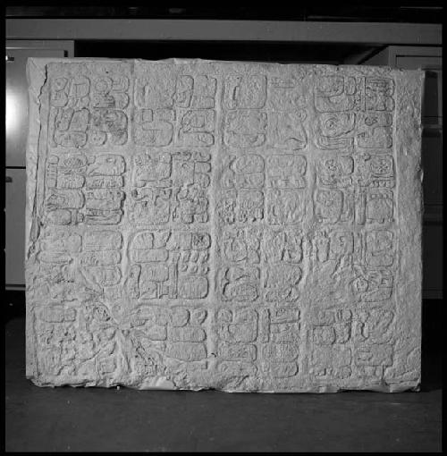 Plaster cast of Lintel from Chichen Itza