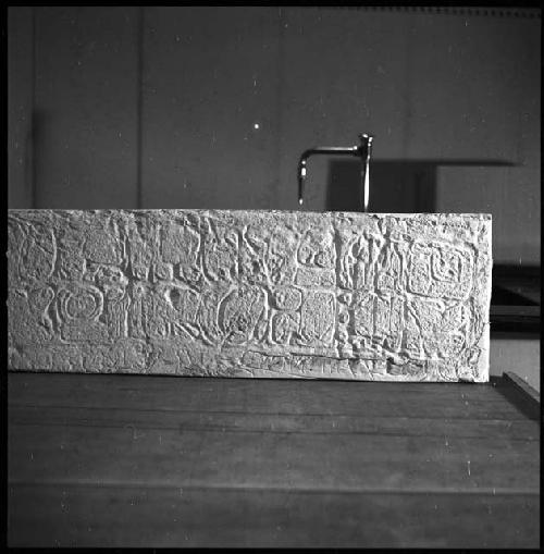 Plaster cast of lintel