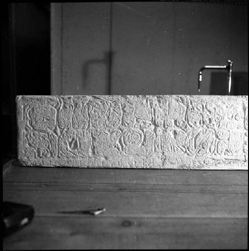 Plaster cast of lintel