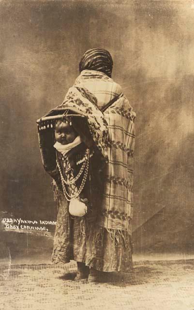 Studio Portrait of Yakima Indian Woman with Baby