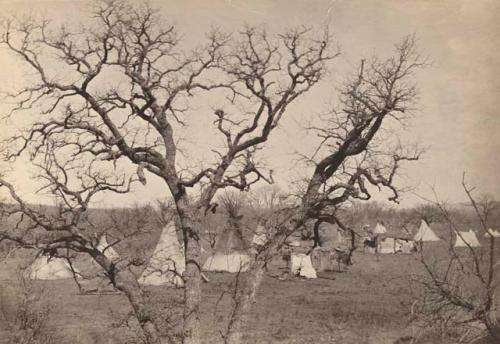 Arapaho camp, near Fort Hill