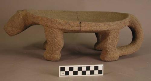 Stone metate - animal form