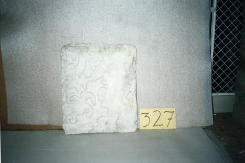 Cast of part of Ballcourt, Chamber E, Row A,  Fig 13