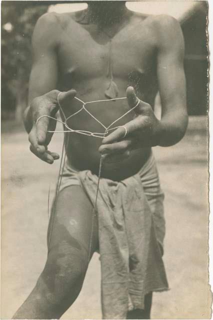 String figures from the Beligian Congo. "Crocodile."