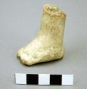 Ceramic figurine fragment of human foot