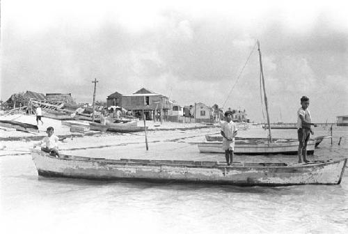 Boys and boats