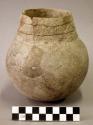 Banded neck pottery jar