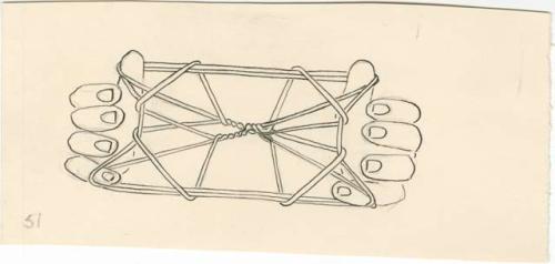 Diagram of string figures from the Beligian Congo.