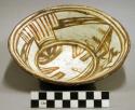 Early modern Hopi polychrome pottery bowl